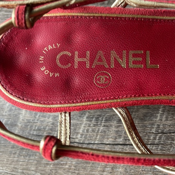 Chanel Red Sandals - Picture 5 of 11